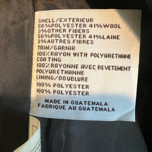 VIA SPIGA 🐆 Stand Collar,  Wine Leopard Print,
Wool Blend Overcoat, Large Snaps - Picture 11 of 12